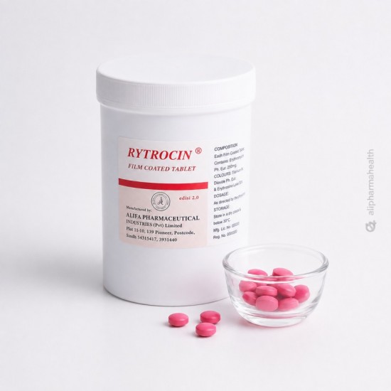 Rytrocin Film Coated 1000 Tablets – Erythromycin Antibiotic Rytrocin Film Coated 1000 Tablets – Erythromycin Antibiotic
