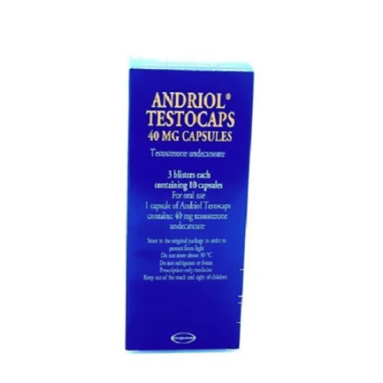 Andriol (Testosterone) 40 mg. 60 capsules 