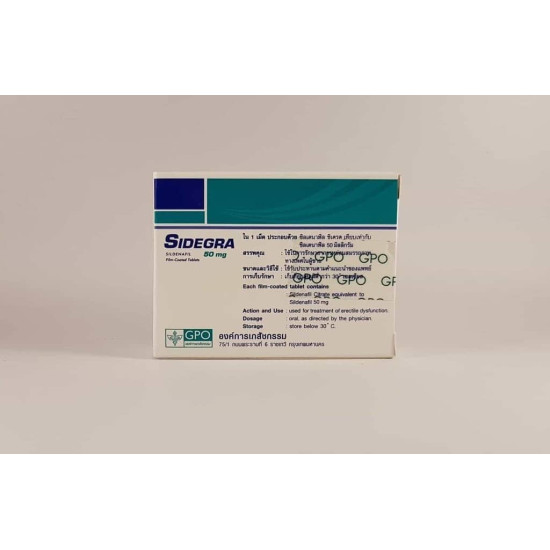 SIDEGRA 50 mg Sildenafil 4 tablets