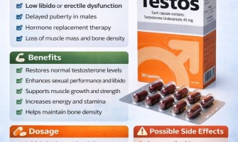 Testosterone Undecanoate 40 mg Capsules (30 Capsules): Uses, Benefits, Dosage, Side Effects & Complete Guide