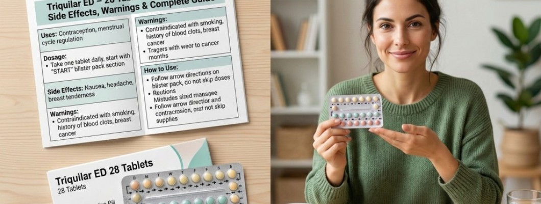 Triquilar ED – 28 Tablets: Uses, Dosage, Side Effects, Warnings & Complete Guide Triquilar ED – 28 Tablets: Uses, Dosage, Side Effects, Warnings & Complete Guide