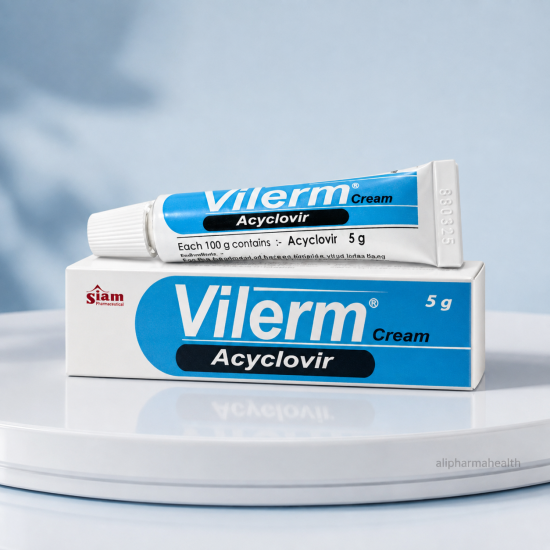 Vilerm Acyclovir 5% Cream 5 gm – Fast Cold Sore & Herpes Relief | Antiviral Skin Cream Vilerm Acyclovir 5% Cream 5 gm – Fast Cold Sore & Herpes Relief | Antiviral Skin Cream