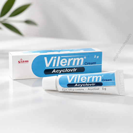 Vilerm Acyclovir 5% Cream 5 gm – Fast Cold Sore & Herpes Relief | Antiviral Skin Cream Vilerm Acyclovir 5% Cream 5 gm – Fast Cold Sore & Herpes Relief | Antiviral Skin Cream