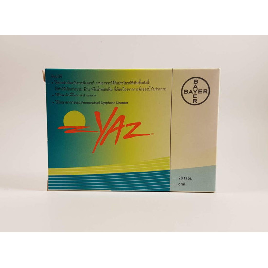 Yaz (Drospirenone, Enthinylestradiol) – 28 tablets