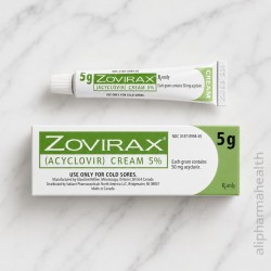 Zovirax (Acyclovir 5%) Cream 5g – Fast Cold Sore & Herpes Antiviral Treatment