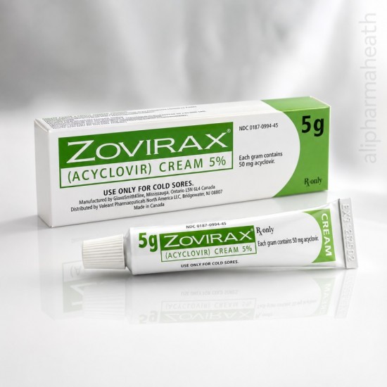 Zovirax (Acyclovir 5%) Cream 5g – Fast Cold Sore & Herpes Antiviral Treatment